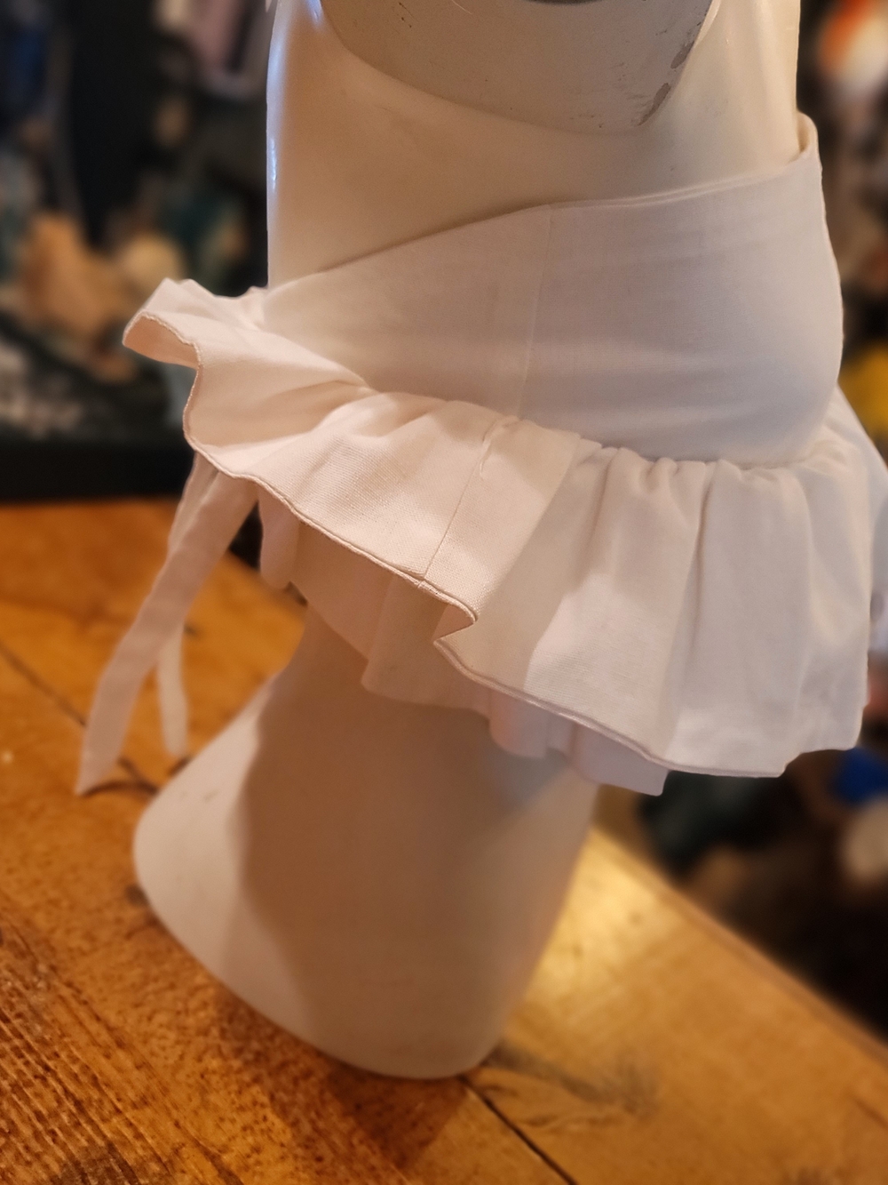 Strapless Ruffle Peplum Crop Top - Picture 3 of 10